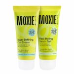 Moxie Beauty Curly Vibe Setter Travel Duo | Boosts Curl Definition & Retains 96% Moisture | Flexi Styling Serum Gel (50ml) & Super Defining Curl Cream (50ml)