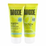 Moxie Beauty Wavy Vibe Setter Travel Duo | 94% Hair Moisture Retention | For Curly & Wavy Hair | Tackles Frizzy & Dry hair | Flexi Styling Serum Gel (50ml) & Weightless Leave-In Conditioner (50ml)