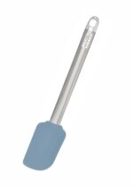 NAALSA Mixwel 1pc Silicone Spatula with Steel Handle for Kitchen Heat Resistant Baking Spoon for Non Stick Baking and Mixing 26cm Length 10inch (1pc Spatula)