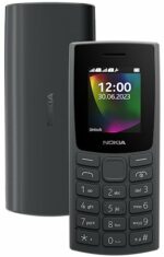 Nokia 106 Dual Sim, Keypad Phone with Built-in UPI Payments App, Long-Lasting Battery, Wireless FM Radio & MP3 Player, and MicroSD Card Slot | Charcoal