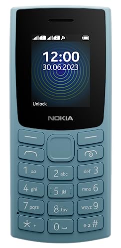 Nokia 110 with built-in UPI App and Scan & Pay Feature, MP3 player, rear camera, long-lasting battery, and voice recorder | Blue