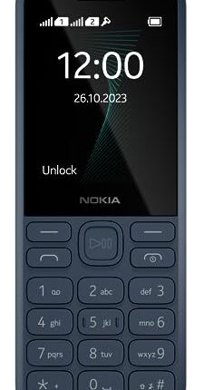 Nokia 130 Music | Built-in Powerful Loud Speaker with Music Player and Wireless FM Radio | Dedicated Music Buttons | Big 2.4” Display | 1 Month Standby Battery Life | Blue