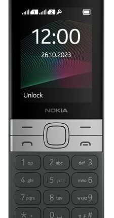 Nokia 150 Dual SIM Premium Keypad Phone | Rear Camera, Long Lasting Battery Life, Wireless FM Radio & MP3 Player and All-New Modern Premium Design | Black