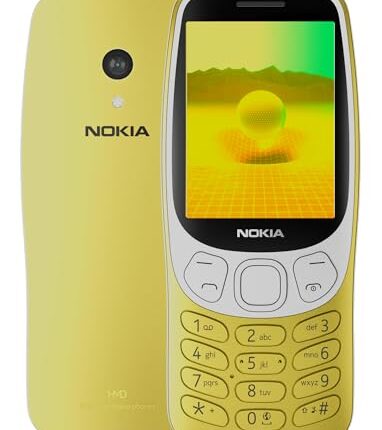 Nokia 3210 4G | All-new Classic Keypad Phone with Dual SIM, YouTube, Scan & Pay UPI, Rear Camera, Wireless FM Radio, MP3 Player, Bluetooth & USB Type C | Y2K Gold
