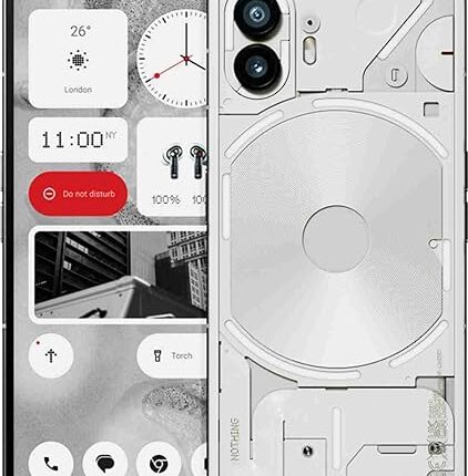 Nothing Phone (2) 5G (White, 12GB RAM, 256GB Storage) | 6.7" LTPO OLED AMOLED Display | 50 MP(OIS) + 50MP | 32MP Front Cam| Qualcomm Snapdragon 8+Gen 1 | 4700 mAh Battery 45W Charging| 100% in 55 Mins