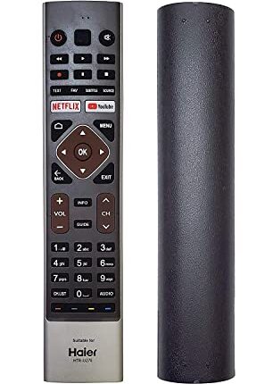 Novanex Compatible Haier TV Remote Control and Replacement of Original HTR-U27E Suitable for All Model of HAIER Smart 4K Android LED Television - Universal Haier TV Remote with Non Voice Feature