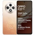 OPPO F27 5G (Amber Orange, 8GB RAM, 128GB Storage) | 6.67" FHD+ AMOLED Display|32MP Sony IMX615 Selfie Camera |AI Portrait Expert| 45W SUPERVOOC| with No Cost EMI/Additional Exchange Offers