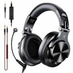 OneOdio A71D PC Headsets with Microphone, Multifunctional Headset with Boom Mic Studio Headphones for Mac Laptop Office Zoom Conference, Wired Over Ear Headset with Volume Control for Gaming