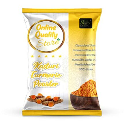 Online Quality Store Kasturi Haldi Powder Combo for Hair and Face_100 (100 g)