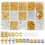 PALAY® 262pcs Hair Jewelry for Women Braids Dreadlocks Hair Braiding Charms, Assorted Luxury Alloy Metal Hair Coils Rings Hair Accessories for Braids