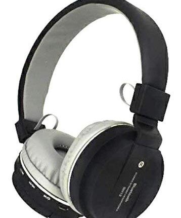 PDY FASHION ( Black SH-12 Wireless Bluetooth Over The Ear Headphone with Mic