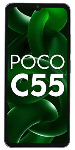 POCO C55 (Forest Green, 4GB RAM, 64GB Storage)