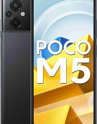 POCO M5 Power 4G (Power Black, 6GB RAM, 128GB Storage)| Expandable Upto 1TB | 50MP + 2MP Depth Sensor + 2MP Macro Sensor | 8MP Front Camera | Mediatek Helio G99 Processor| Premium Leather-like Texture