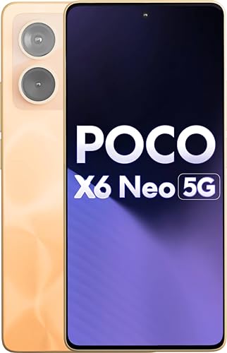 POCO X6 Neo 5G (Martian Orange, 12GB RAM and 256GB Storage)