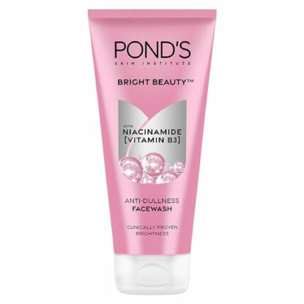 POND's Bright Beauty Anti-Dullness & Brightening Facewash With Niacinamide | For Glass-Skin Like Shine And With 4X Visibly Brighter Skin, 200Gm