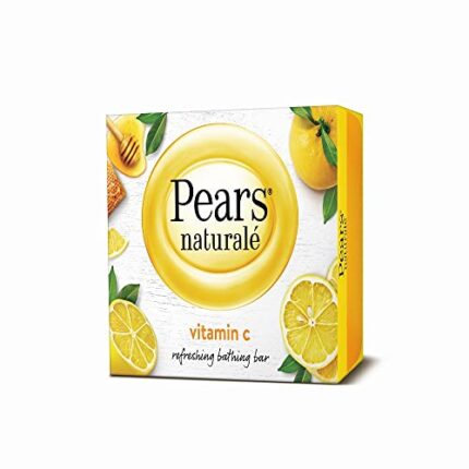 Pears Naturale Refreshing Vitamin C 100g Bathing Bar with Natural Vitamin C Extract | for Refreshed & Radiant glowing Skin|with goodness of 100% Natural Ingredients