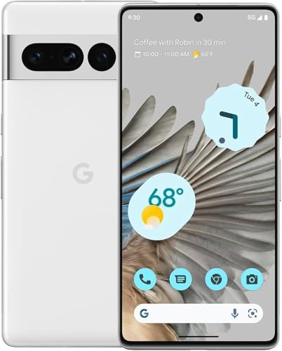 Pixel 7 Pro (Snow, 12GB RAM 128GB Storage) Smartphone…