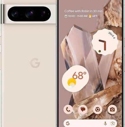 Pixel 8 Pro 5G (Porcelain, 12GB RAM, 512GB Storage,) Smartphone