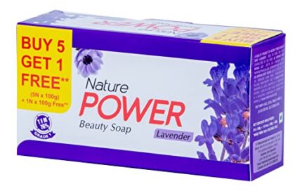 Power Soaps Nature Power Beauty Soap (Buy 5 Get 1 Free)-100G |Soft, Supple, Radiant & Glowing Skin| Tfm 76% Grade 1 Soap| 100% Vegan | Suitable For All Skin Types