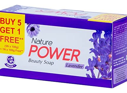 Power Soaps Nature Power Beauty Soap (Buy 5 Get 1 Free)-100G |Soft, Supple, Radiant & Glowing Skin| Tfm 76% Grade 1 Soap| 100% Vegan | Suitable For All Skin Types