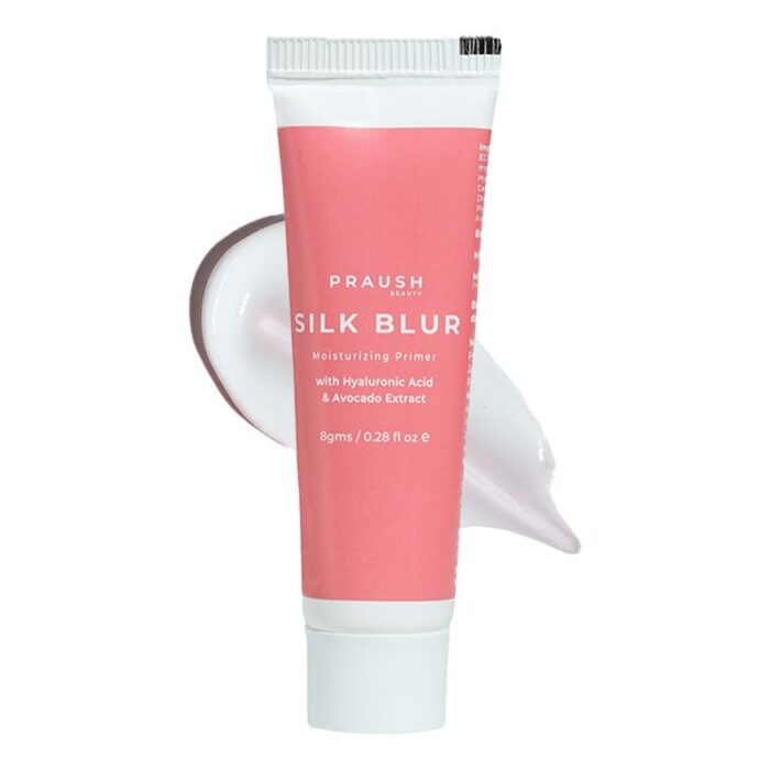 Praush Mini Silk Blur Moisturising Primer with Hyaluronic Acid & Avocado Extracts, 8gm