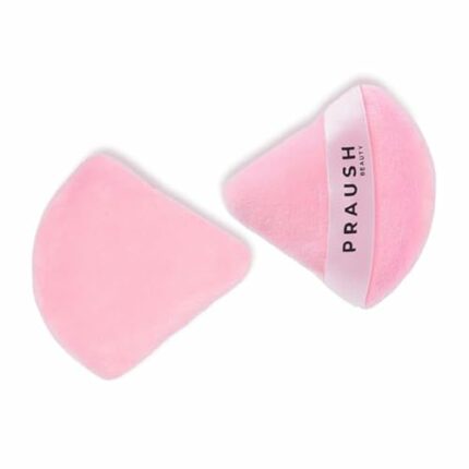 Praush Soft Focus Powder Pizza Puff - Medium | Powder Puff for women | Soft foundation sponge with strap