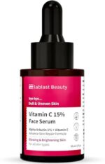 Professional Vitamin C Face Serum, 15% Vitamin C, 1% Alpha Arbutin, Vitamin E, Ferulic Acid Non Irritating | 30 ml