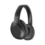 Promate Concord Wireless Headphones, Hi-Fi Active Noise Cancelling Over-Ear Wired/Wireless Bluetooth v5.3 Headset with Microphone, 27H Playtime, Foldable Design and 3.5mm.Black