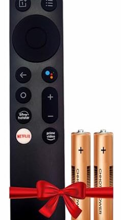REDATOM® TV Remote for 1+ ONEPLUS LED LCD TV with 2 AAA Batteries | Suitable for Original Pro Series FHD Smart Android 4K UHD QLED OLED Television (V3 NoVoice)