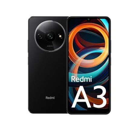 Redmi A3 (Midnight Black, 6GB RAM, 128GB Storage) | Premium Halo Design | 90Hz Display | Powerful 4G G36 Processor