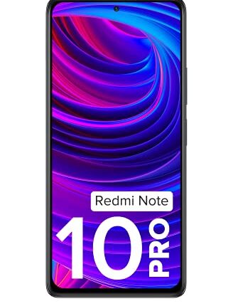 Redmi Note 10 Pro (Dark Night, 6GB RAM, 128GB Storage) -120hz Super Amoled Display|64MPwith 5mp Super Tele-Macro | 33W Charger Included