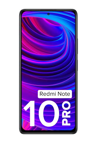 Redmi Note 10 Pro (Dark Night, 6GB RAM, 128GB Storage) -120hz Super Amoled Display|64MPwith 5mp Super Tele-Macro | 33W Charger Included