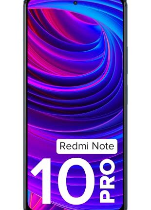Redmi Note 10 Pro (Glacial Blue, 8GB RAM, 128GB Storage) -120hz Super Amoled Display|64MP with 5mp Super Tele- Marcro