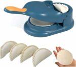 Rylan 2 in 1 Dumpling Maker Ghughra Momos Maker Machine, Skin Press Mould for Gujiya Ghughra Mould Machine, Kitchen Dumpling Making Tool with Dumpling Puri Maker(Design 1)