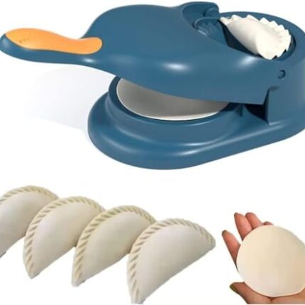 Rylan 2 in 1 Dumpling Maker Ghughra Momos Maker Machine, Skin Press Mould for Gujiya Ghughra Mould Machine, Kitchen Dumpling Making Tool with Dumpling Puri Maker(Design 1)