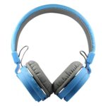 SH-12 Wireless Bluetooth Over the Ear Headphone with Mic (Blue)