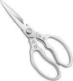 SHALVI Multipurpose, Stainless Steel, Heavy Duty Ergonomic Kitchen Scissor with Comfort Grip(Silver, Japanese Style)