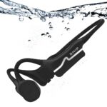 SHIP Marine 360 Pro Series Waterproof Bone Conduction Open-Ear Open Ear Headphones|Built-in 32Gb Memory|Sweatproof|Ipx68 Bluetooth Headphones for Running,Cycling,Swimming (Colour-Raven Black)