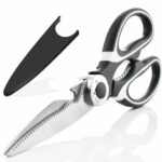 SKYTONE Multi Purpose Made In Japan Kitchen Scissors, food scissors,Premium Stainless Steel Solid Kitchen Shears for Meat, Seafood, Chicken, Vegetables, Herbs, BBQ, Bottle Opener (M1)