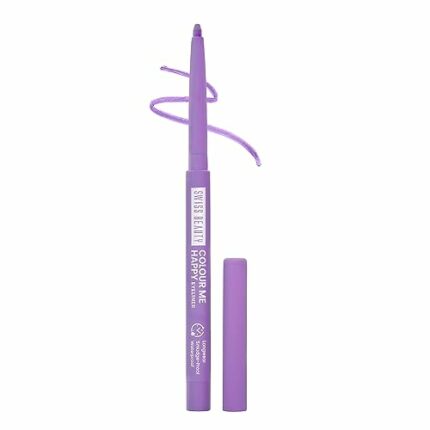 SWISS BEAUTY Color Me Happy Matte Pencil Eyeliner Sb-950-08 1.0 Nos Box, Purple