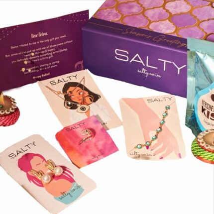 Salty Premium Diwali Gift Box for Women & Girls | Fancy & Stylish Womens Accessories | Aesthetic Jewellery | Gift Box for Woman, Girlfriend & Wife | Gift for Diwali, Anniversary, Engagement, Birthday & Everyday Wear