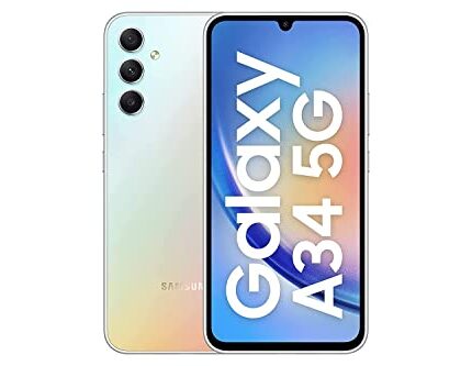 Samsung Galaxy A34 5G (Awesome Silver, 8GB, 128GB Storage) Without Offer