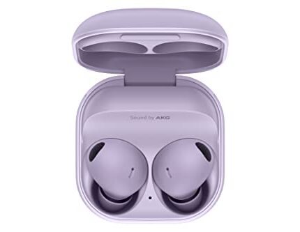 Samsung Galaxy Buds2 Pro, with Innovative AI features, Bluetooth Truly Wireless in Ear Earbuds with Noise Cancellation (Bora Purple)