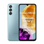 Samsung Galaxy M15 5G (Celestial Blue,4GB RAM,128GB Storage)| 50MP Triple Cam| 6000mAh Battery|MediaTek Dimensity 6100+| 4 Gen. OS Upgrade & 5 Year Security Update|Super AMOLED Display|Without Charger