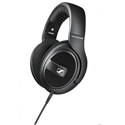 Sennheiser HD 569 Wired, Over The Ear Audiophile Headphones with E.A.R. Technology for Wide Sound Field, Detachable Cable (Black) With Mic. 2-Year Warranty