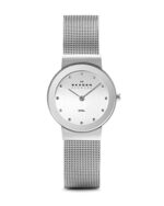 Skagen Stainless Steel Classic Analog Silver Dial Women Watch-358Sssd, Silver Band