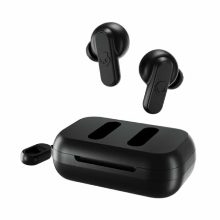 Skullcandy Dime True Wireless in-Ear Bluetooth Earbuds Compatible with iPhone and Android/Charging Case and Microphone/Great for Gym, Sports, and Gaming, IPX4 Water Dust Resistant - Black