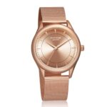 Sonata Poze Quartz Analog Rose Gold Dial Stainless Steel Strap Watch for Men-SP70020WM01W