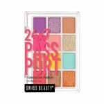 Swiss Beauty 24/7 Passport Eyeshadow Palette with 12 matte, glittery and shimmery shades | With easy to blend in and highly pigmented shades Eye makeup Palette | Shade- Grand Arrival - Party, 10.5g