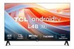 TCL 80.04 cm (32 inches) Metallic Bezel-Less HD Ready Smart Android LED TV 32L4B (Black)